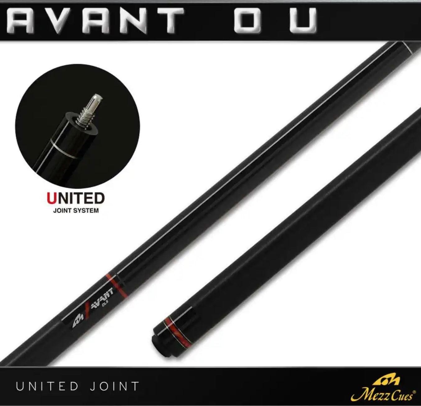 Mezz cue "Avant" Orange United Joint